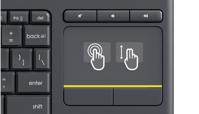 کیبورد لاجیتک مدل Logitech K400 — تصویر ۵
