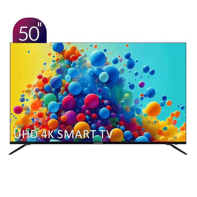 تلویزیون ایکس ویژن مدل XCU775 سایز 50 اینچ UHD 4K هوشمند