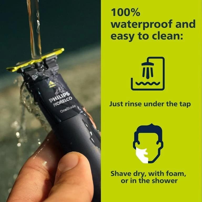 ماشین اصلاح صورت و بدن مدل One Blade فیلیپس — تصویر ۴