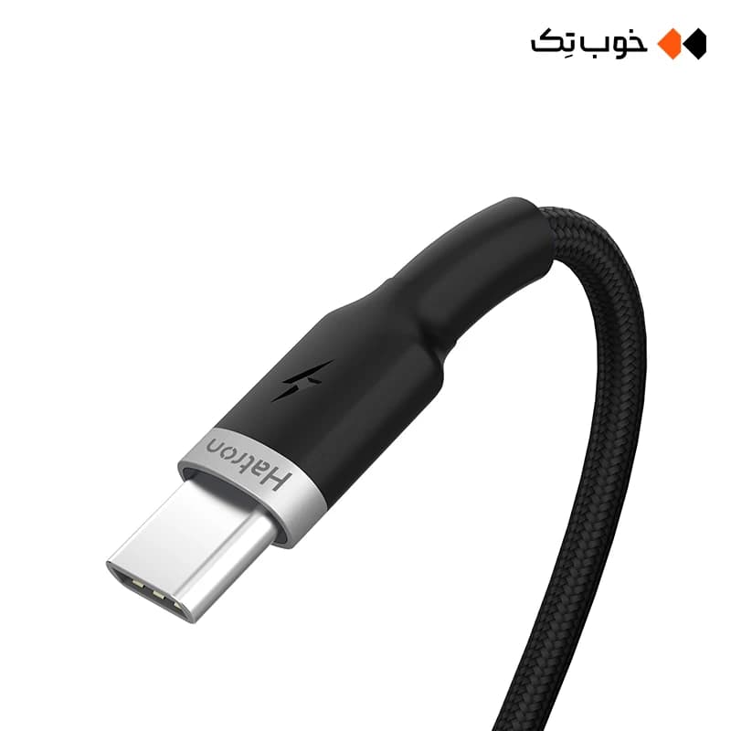 کابل شارژ USB به Type-C هترون مدل HC203B — تصویر ۳