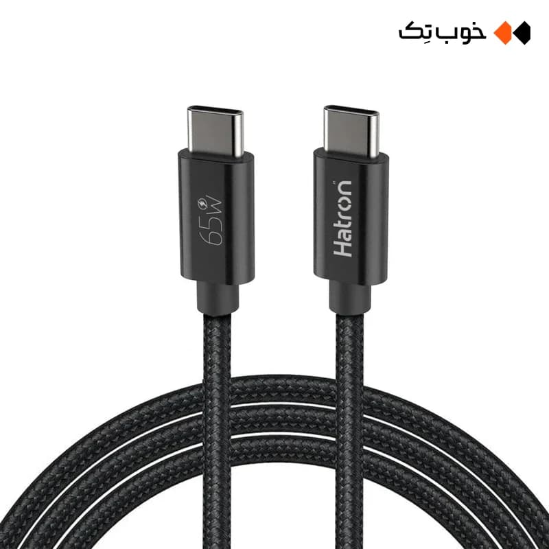 کابل شارژ دوسر Type C هترون مدل HC605HB — تصویر ۶
