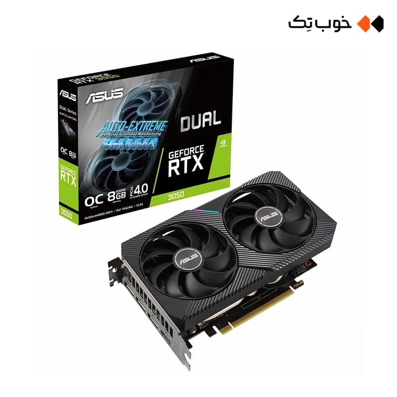 کارت گرافیک ASUS Dual RTX 3050 OC 8G (کارکرده)