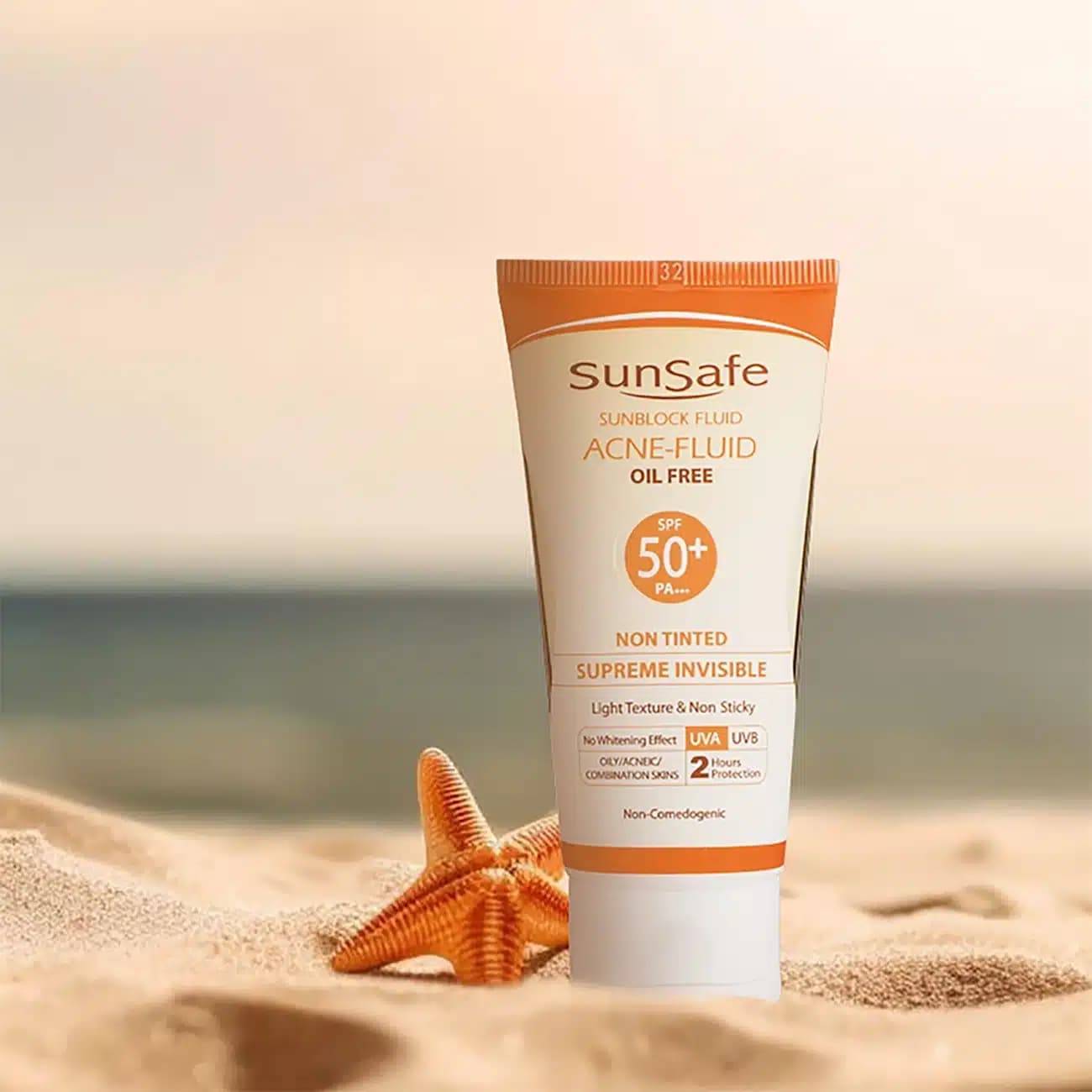 فلوئید ضد آفتاب فاقد چربی سان سیف SPF50 حجم 50 میلی‌لیتر — تصویر ۹