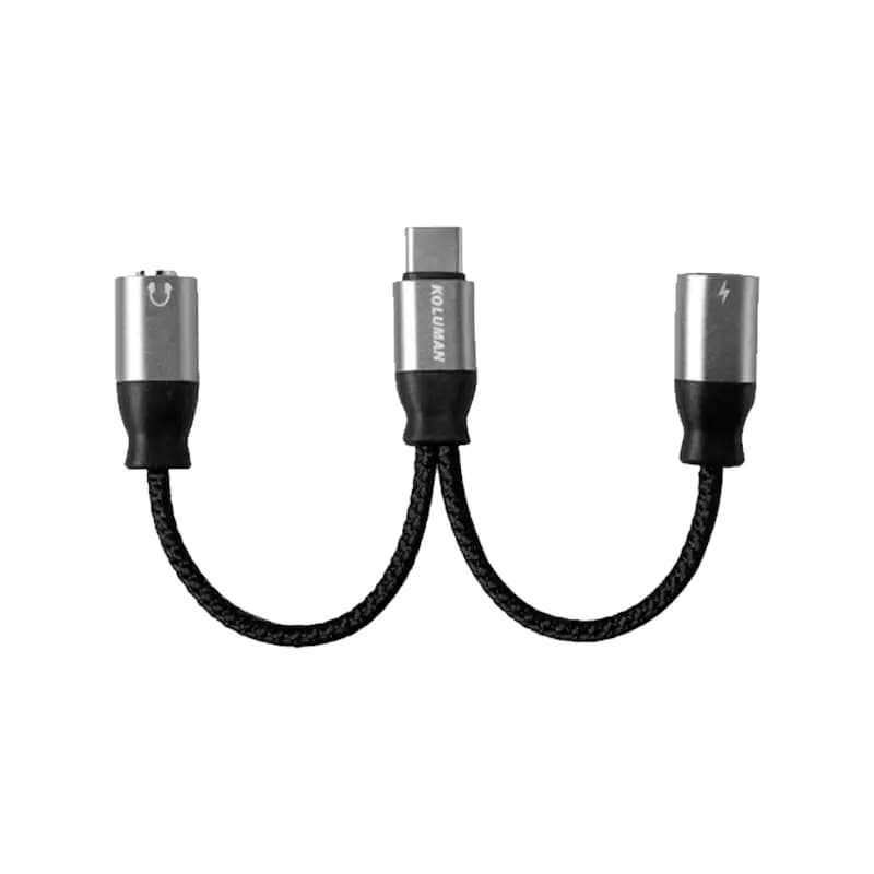 کابل تبدیل USB-C به USB-C/AUX مدل K-CA3 کلومن (Koluman)
