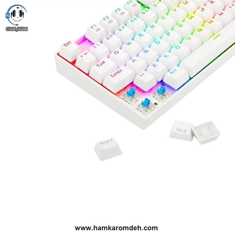 کیبورد گیمینگ سفید KUMARA Pro K552P-KBS ردراگون (Redragon) — تصویر ۴