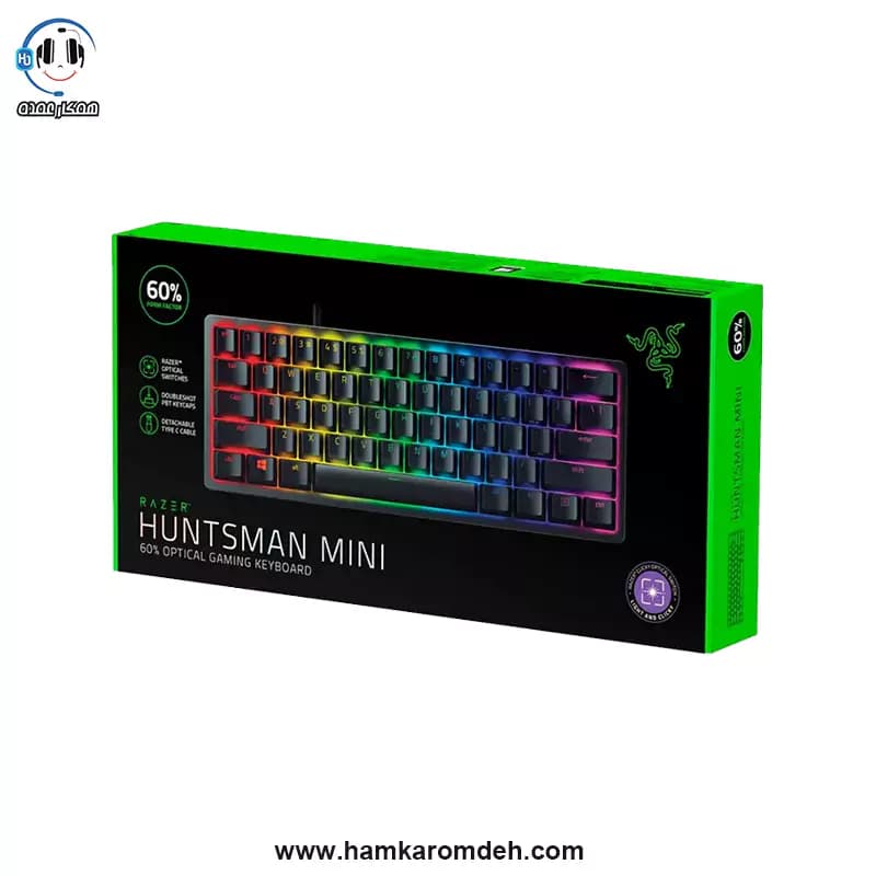 کیبورد مکانیکال گیمینگ Huntsman Mini ریزر (Razer) — تصویر ۵