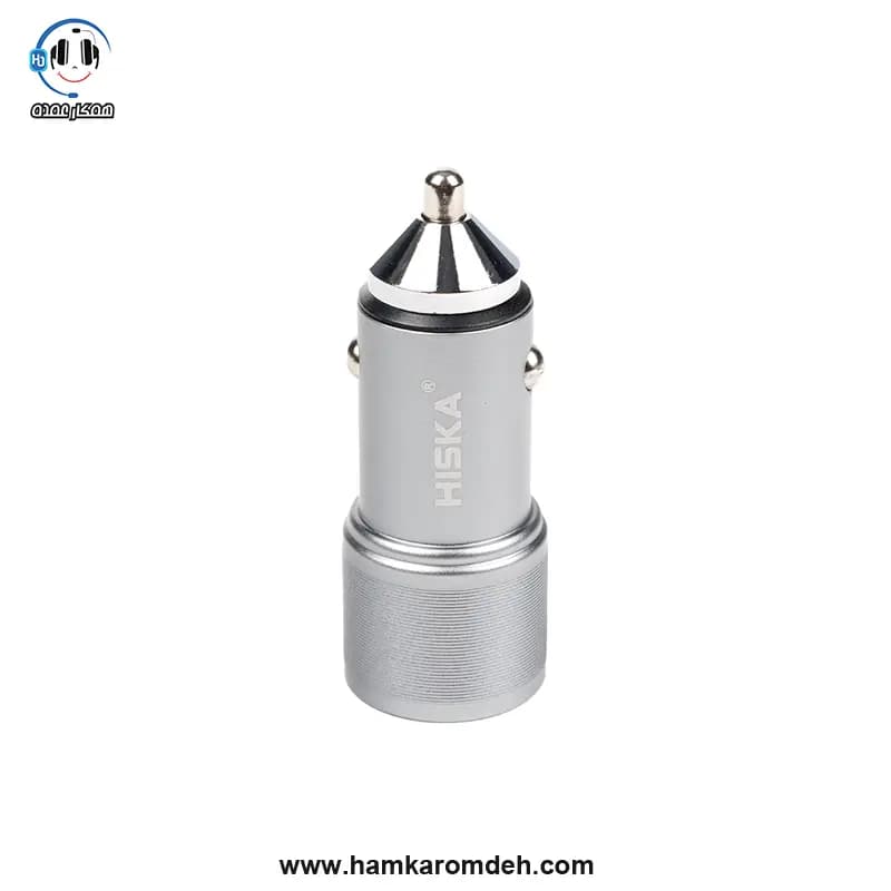 شارژر فندکی CC-309Q تایپ سی هیسکا (HISKA) همراه کابل USB-C — تصویر ۷