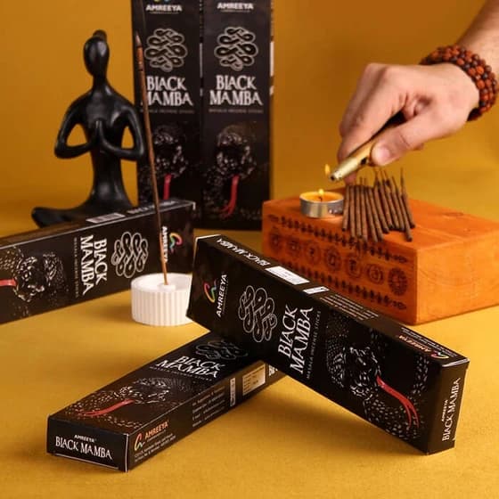 عود آمریا مدل BLACK MAMBA کد (3119) — تصویر ۷