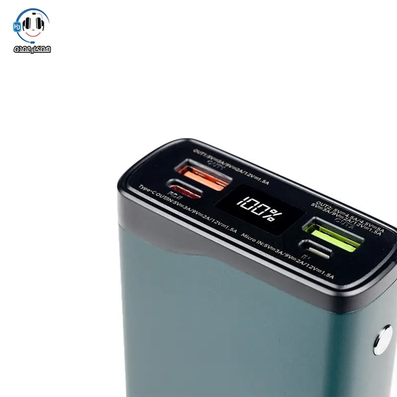 پاوربانک QI 212-PD هیسکا (HISKA) 20000 میلی آمپر — تصویر ۹
