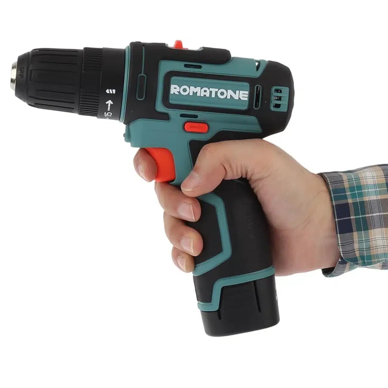 دریل پیچ گوشتی شارژی روماتون ROMATONE مدل 4155 دو باتری 16 ولت — تصویر ۵