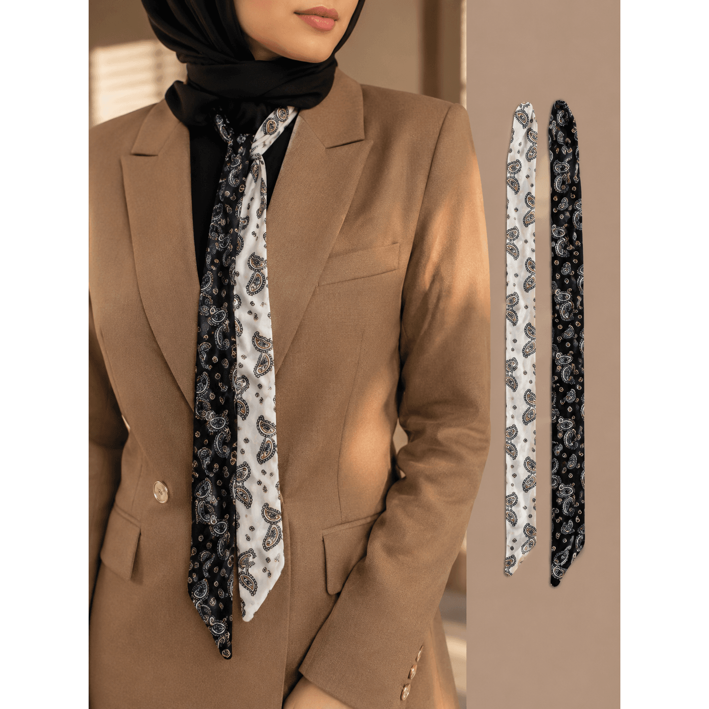 اسکارف کروات مدل بته جقه کد (4623)