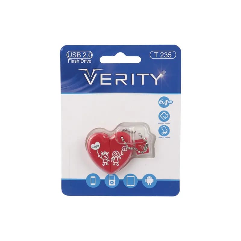 فلش 64گیگ عروسکی t235 وریتی (Verity) USB2.0 — تصویر ۳
