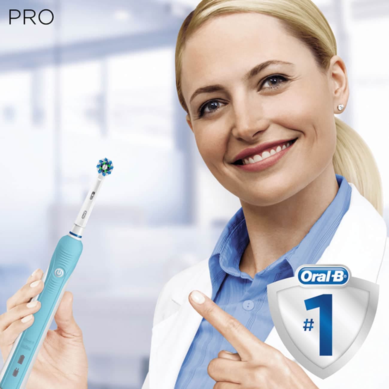 مسواک برقی اورال بی Oral-B مدل PRO1-700 کراس اکشن — تصویر ۳