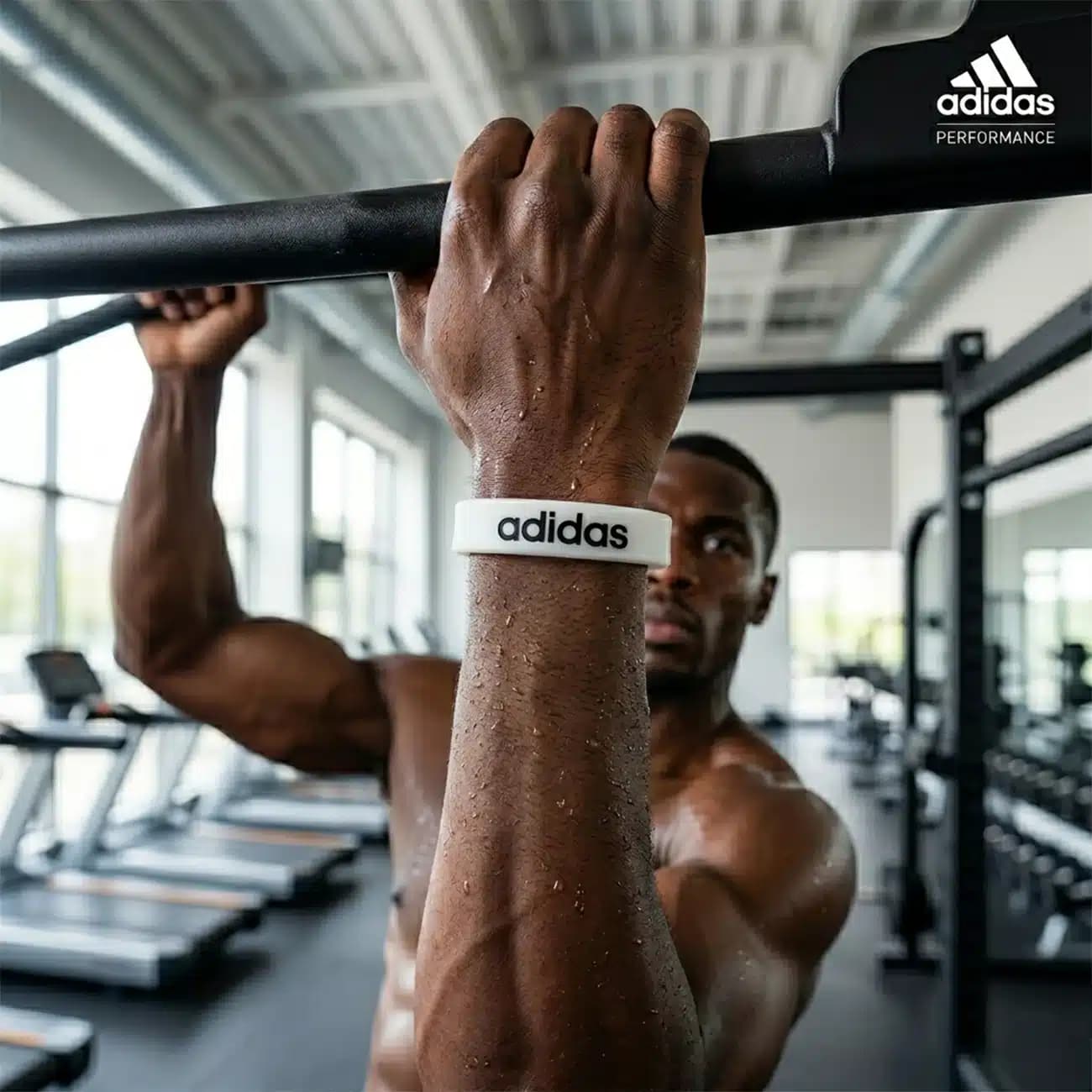 مچ بند ورزشی سیلیکونی آدیداس Adidas — تصویر ۳