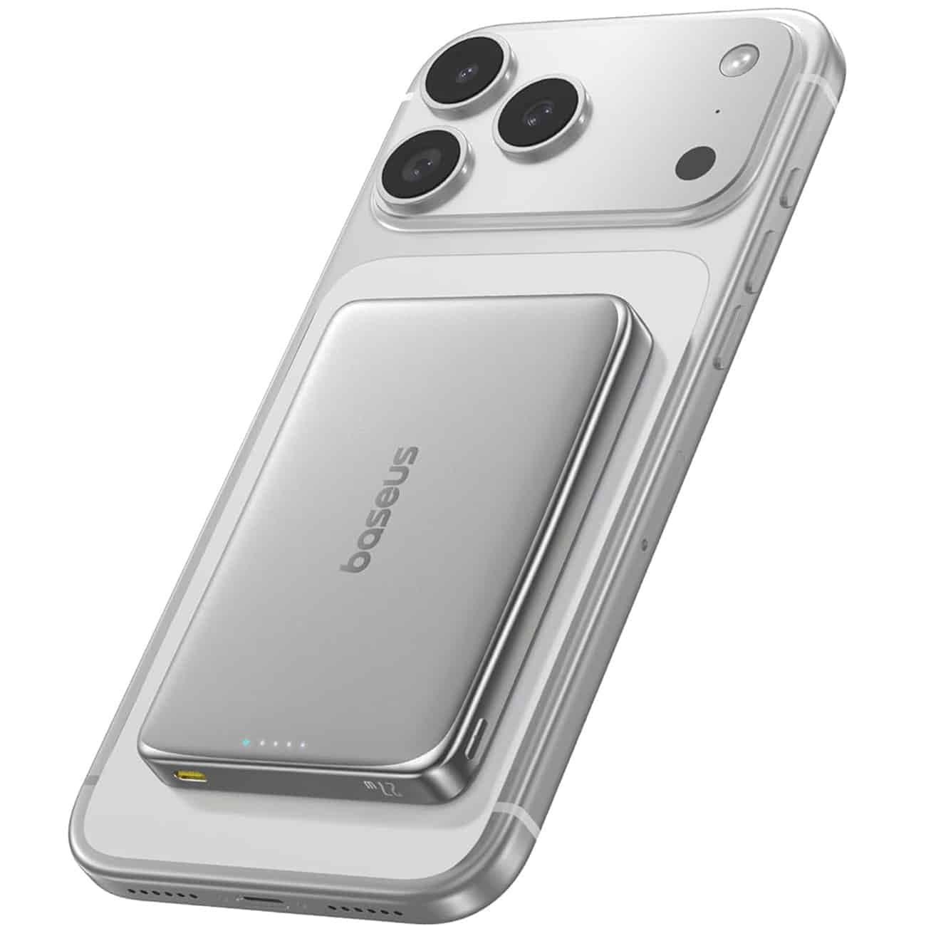 پاور بانک 10000 وایرلس باسئوس Baseus مدل PPKPC-1027G توان 27 وات — تصویر ۵