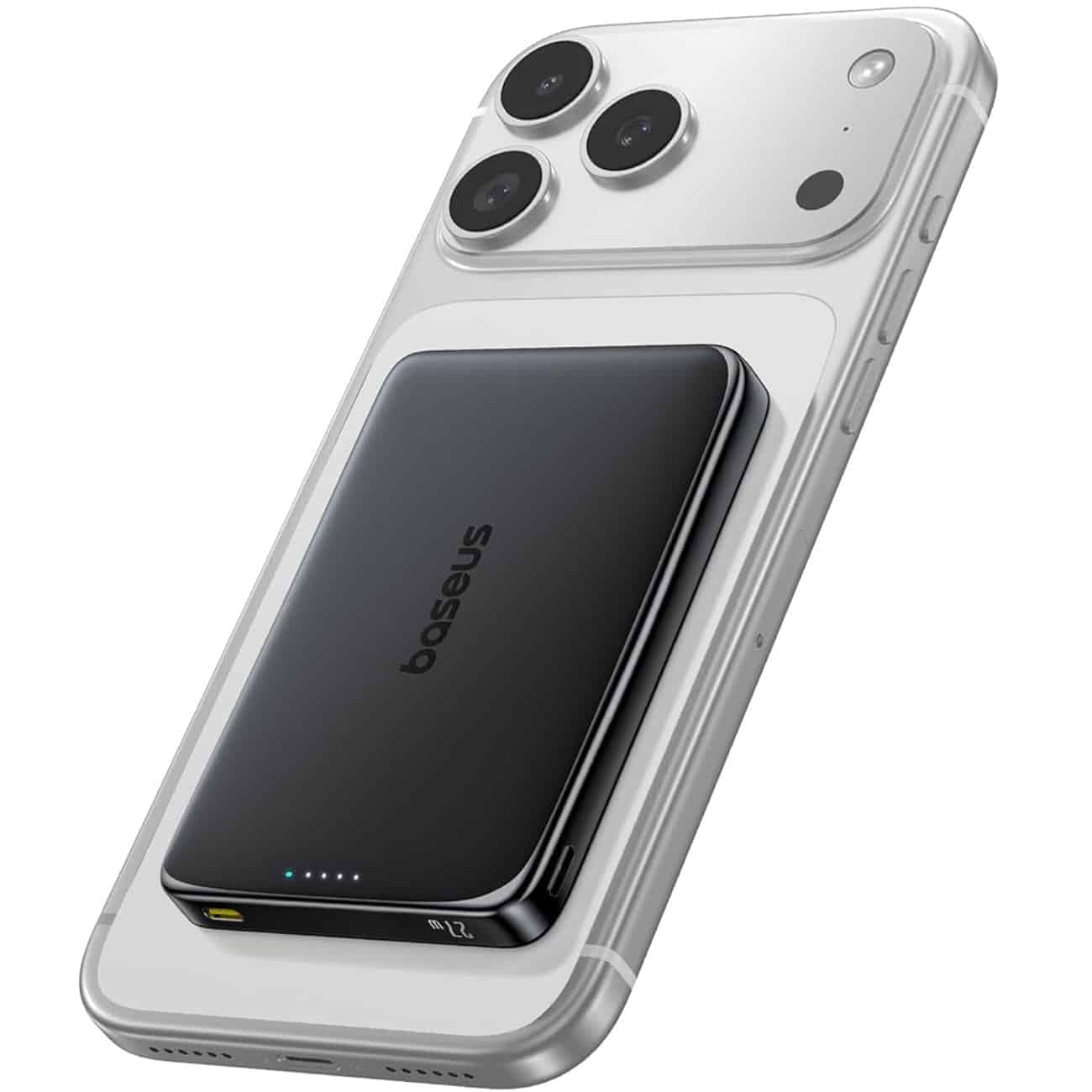 پاور بانک 10000 وایرلس باسئوس Baseus مدل PPKPC-1027G توان 27 وات