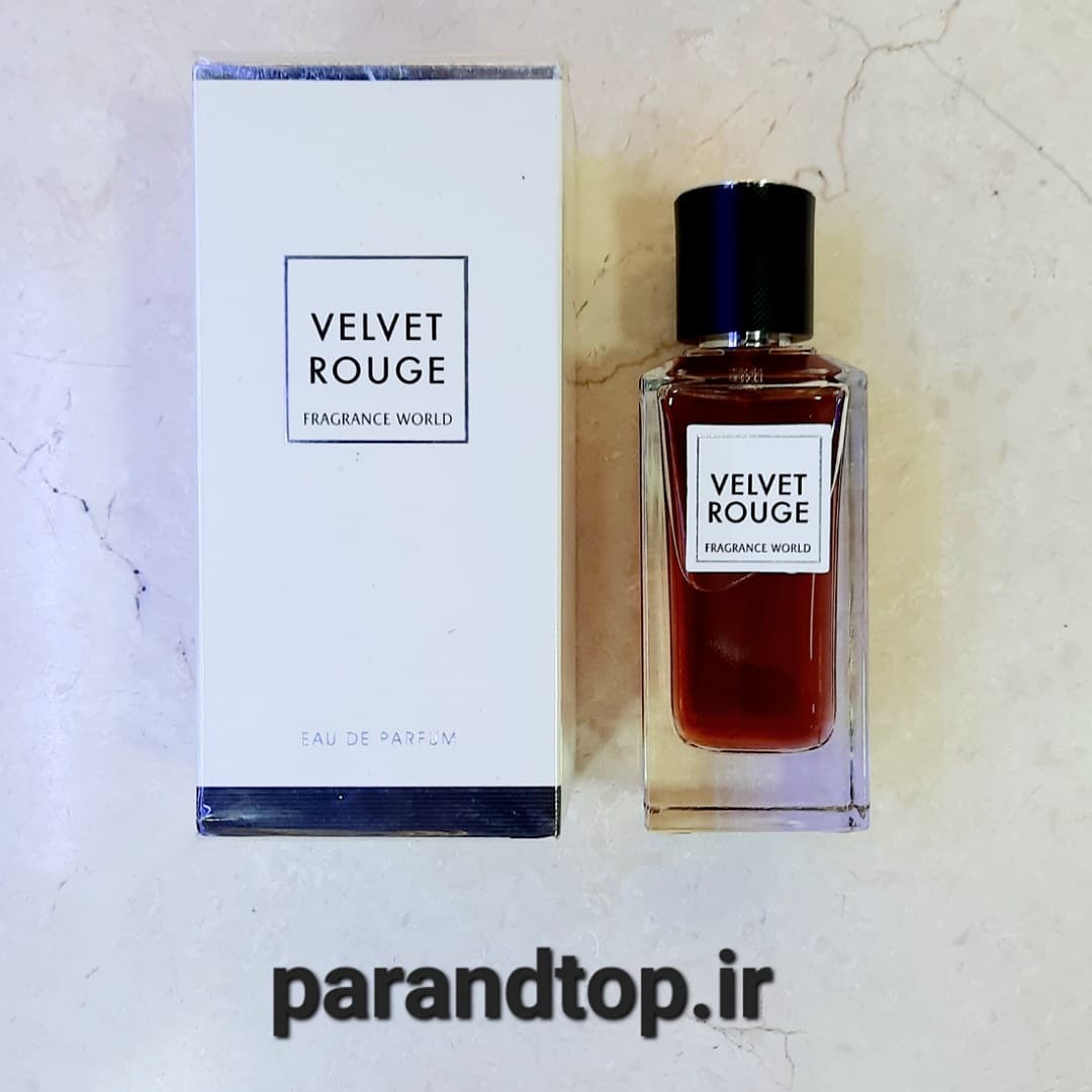 ادکلن فراگرانس وورد ولوت رژ FRAGRANCE WORLD VELVET ROUGE (حجم 100میل)