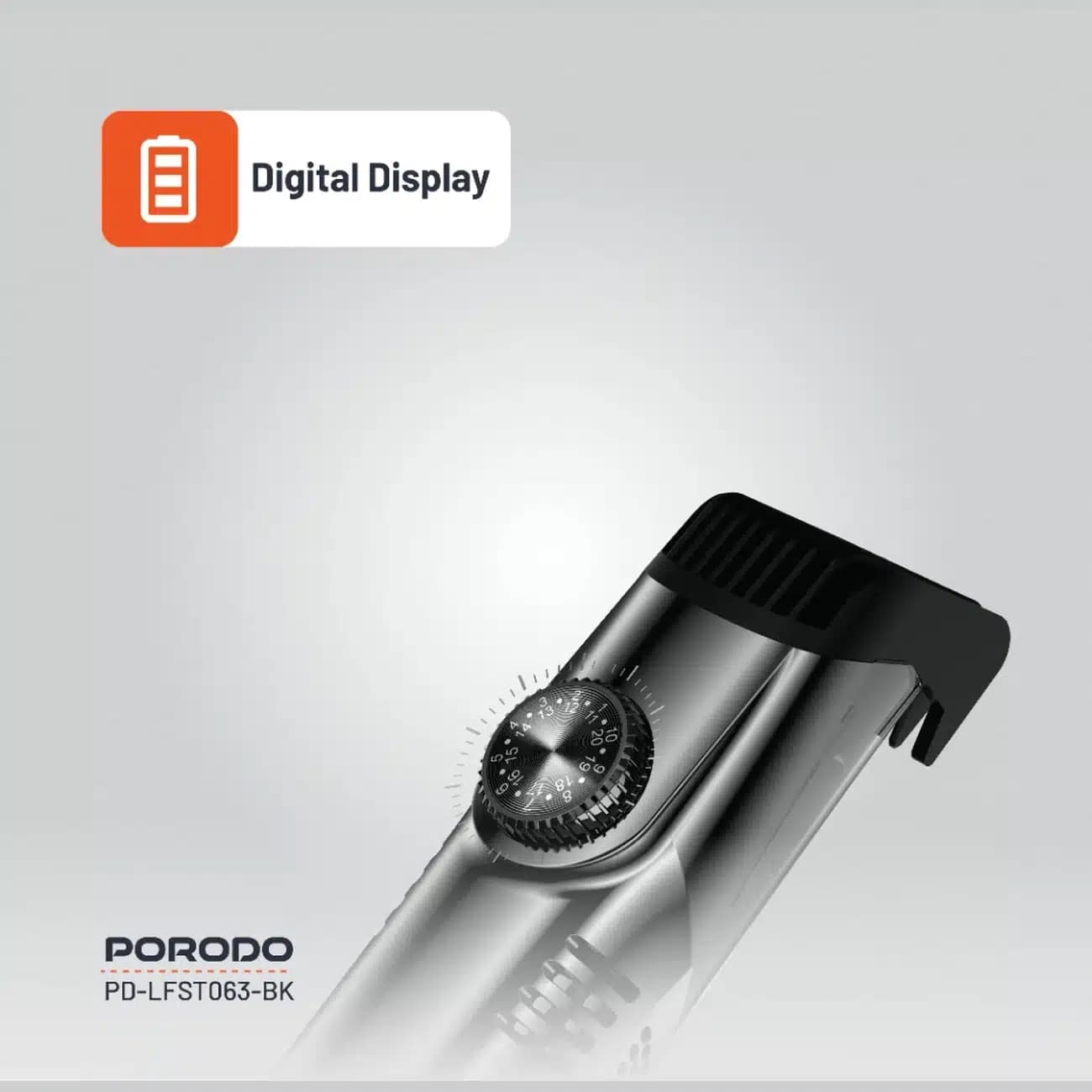 ماشین اصلاح شارژی پورودو Porodo مدل PD-LFST063-BK با قابلیت مکش — تصویر ۹
