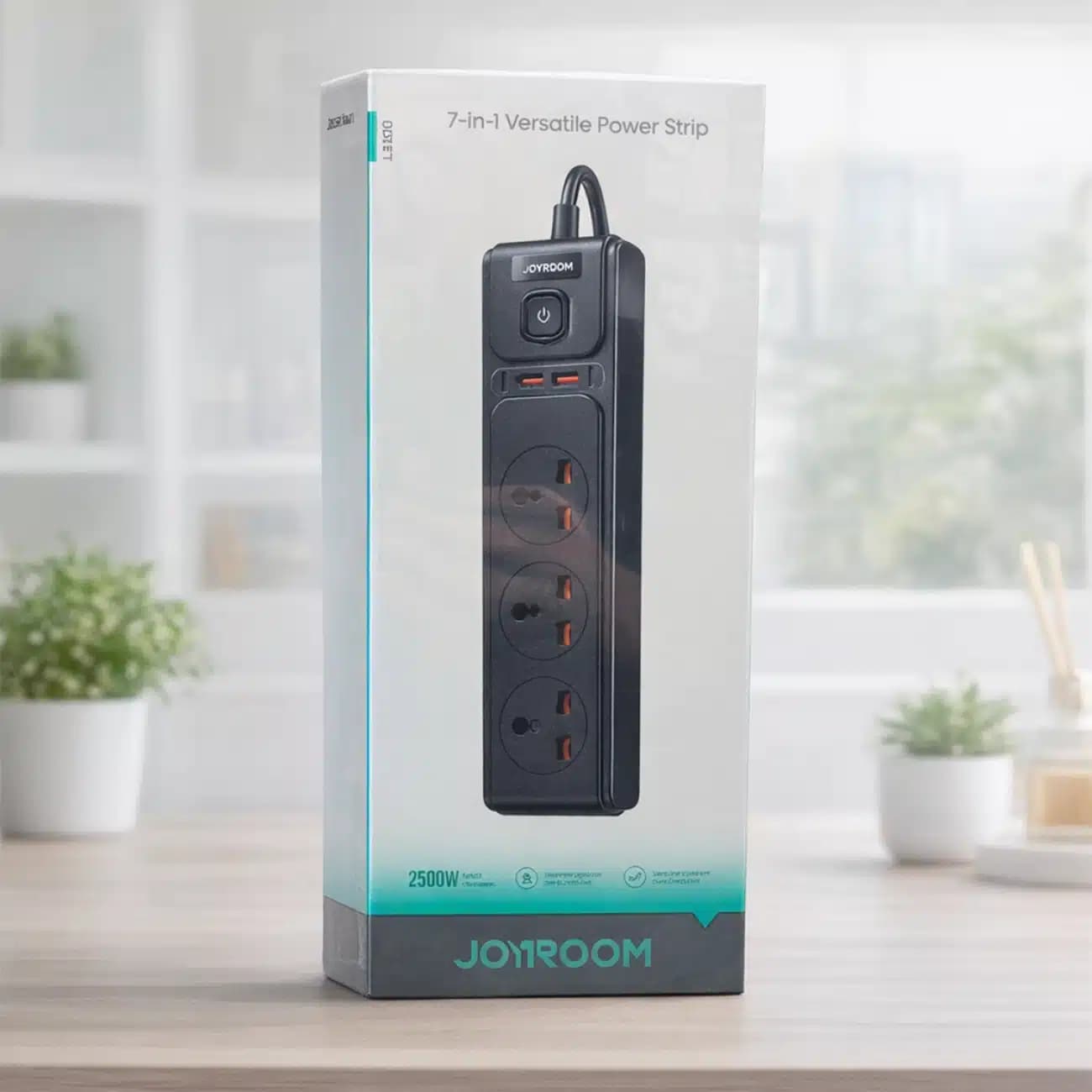 چند راهی برق جویروم JOYROOM مدل JR-TE1 با 3 سوکت و 4 پورت — تصویر ۹