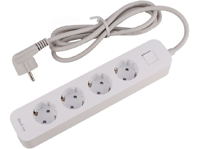 چند راهی برق ارت دار چهار سوکت هادرون Hadron P24 4 AC Way Power Strip 16A — تصویر ۳