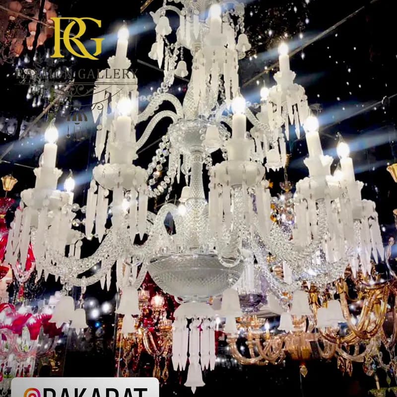 لوستر باکارات سند پلاست طرح فرانسوی (15 شاخه)