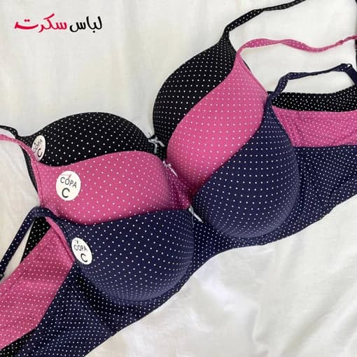 سوتین اسفنجی فنردار خالدار ls2876 — تصویر ۷