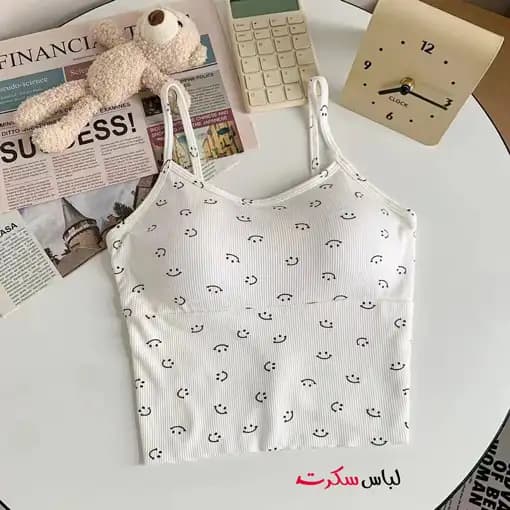 کراپ تاپ دخترانه کبریتی لبخند ls711 — تصویر ۴