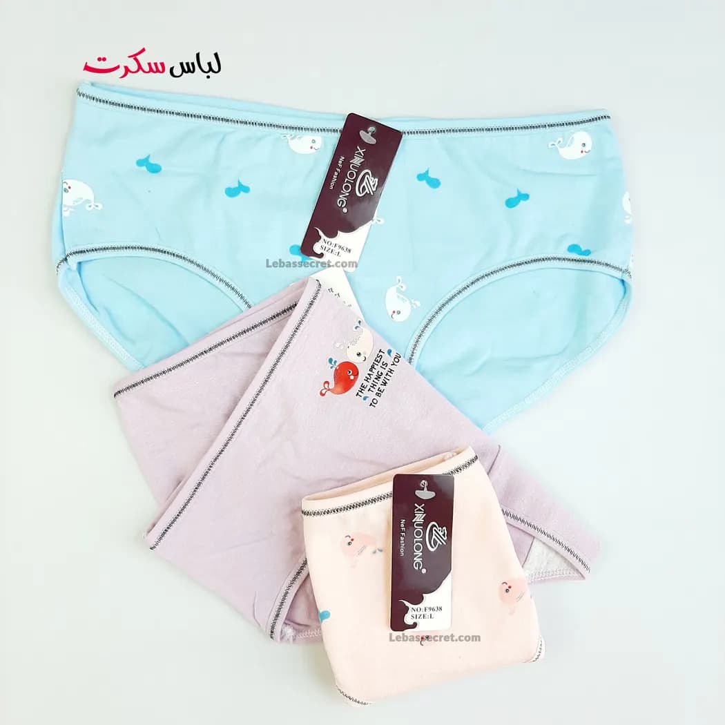 شورت فانتزی زنانه بسته 3عددی ls543 — تصویر ۷