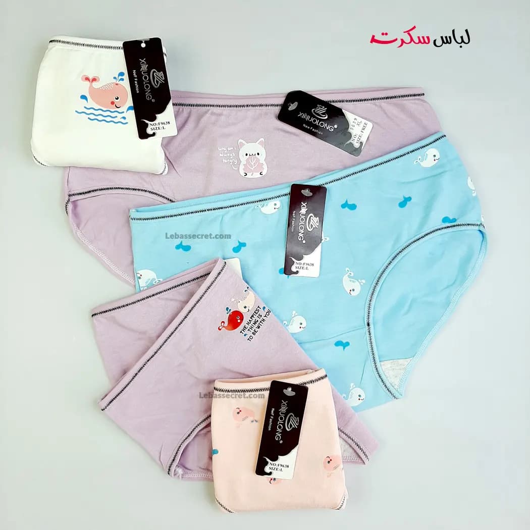 شورت فانتزی زنانه بسته 3عددی ls543