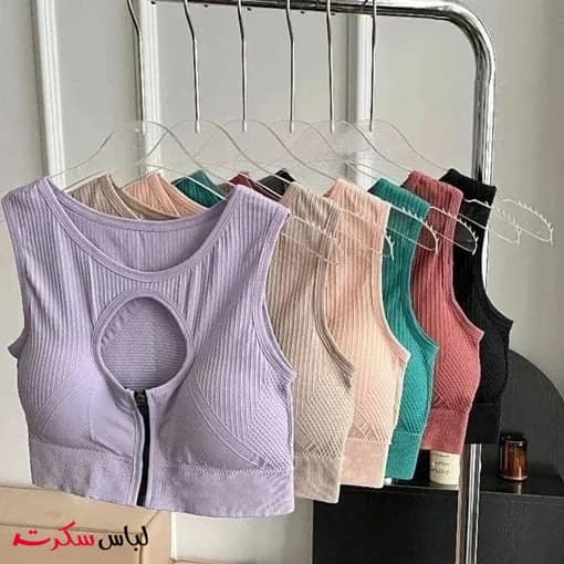 نیم تنه ورزشی حرفه ای زیپدار ls3508 — تصویر ۵