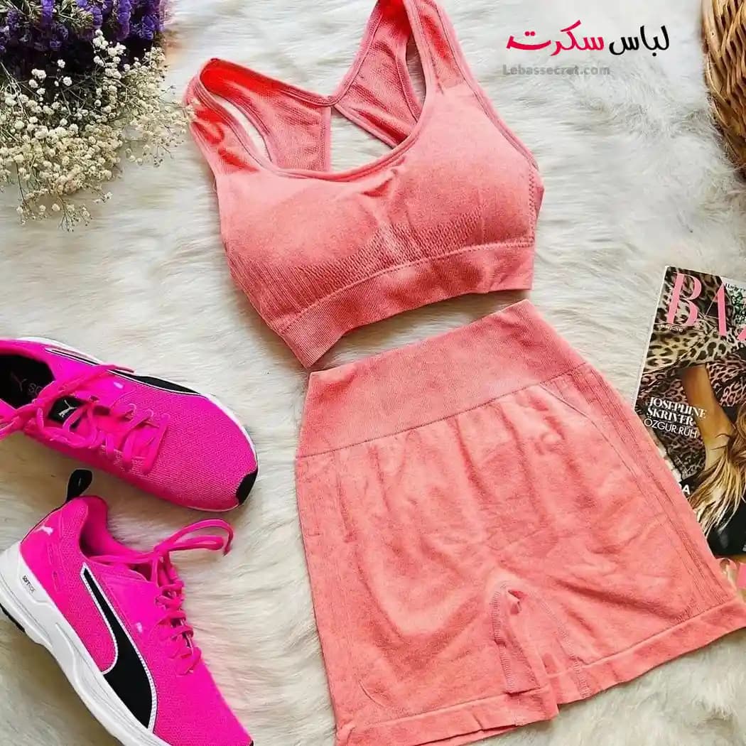 ست نیمتنه شورتک ورزشی ls2078 — تصویر ۱۰