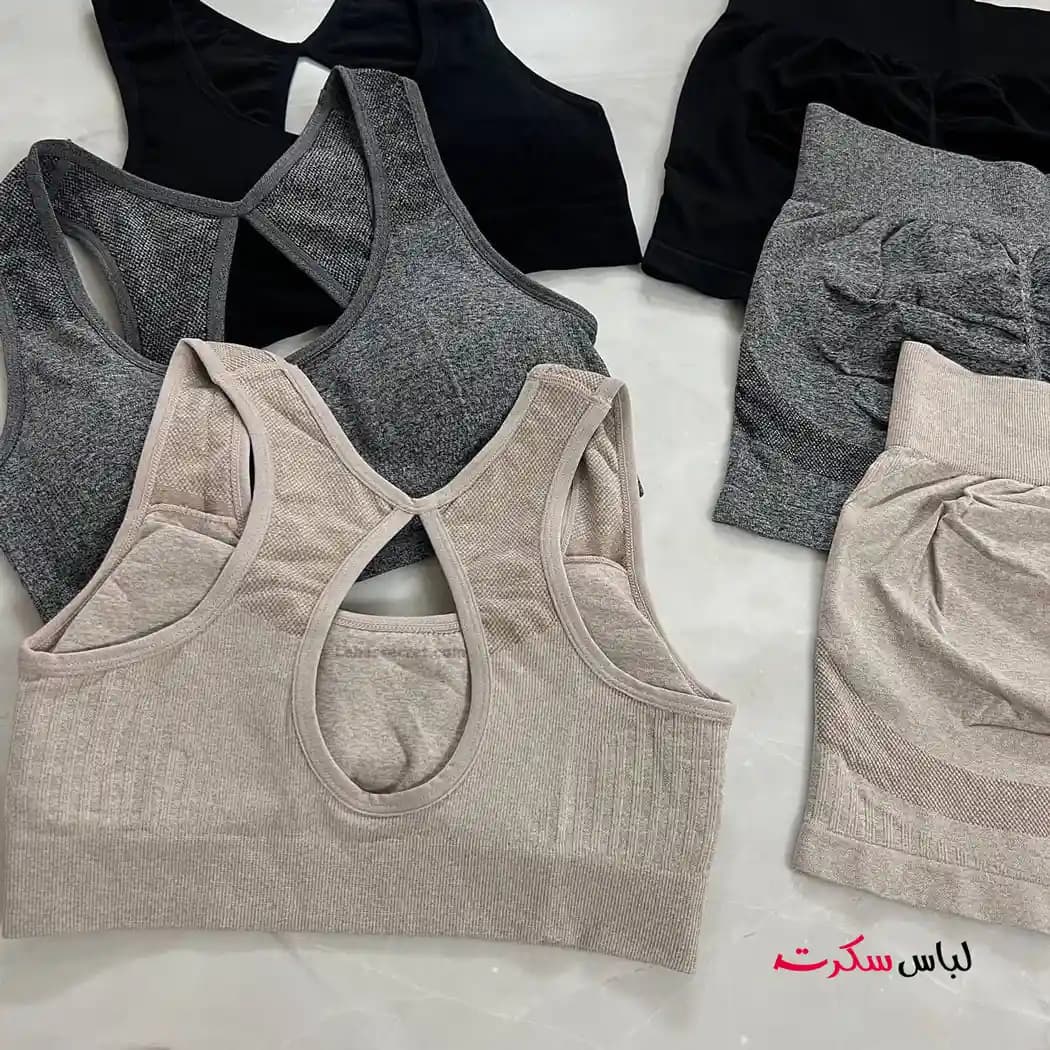 ست نیمتنه شورتک ورزشی ls2078 — تصویر ۱۲