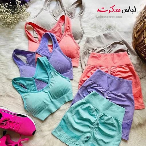 ست نیمتنه شورتک ورزشی ls2078 — تصویر ۸