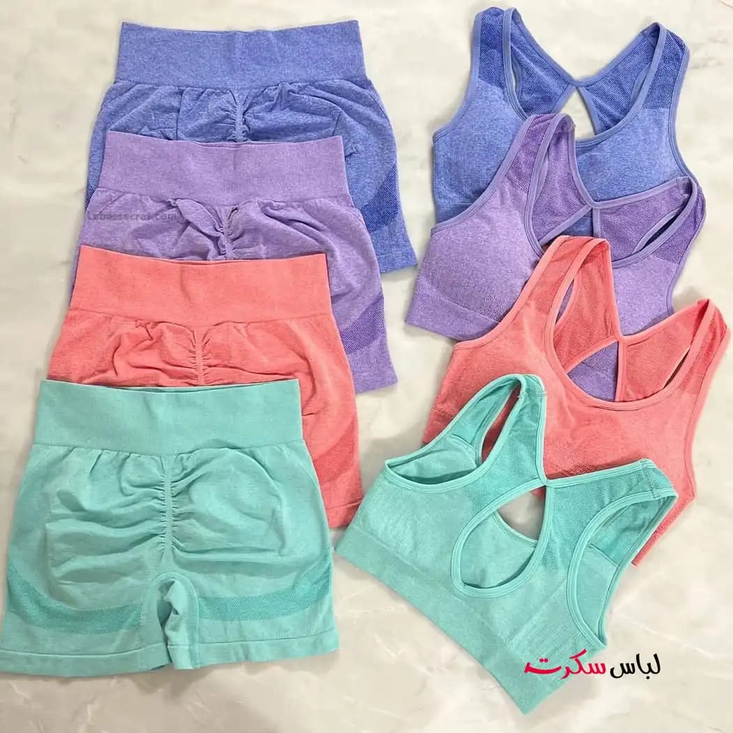 ست نیمتنه شورتک ورزشی ls2078 — تصویر ۷
