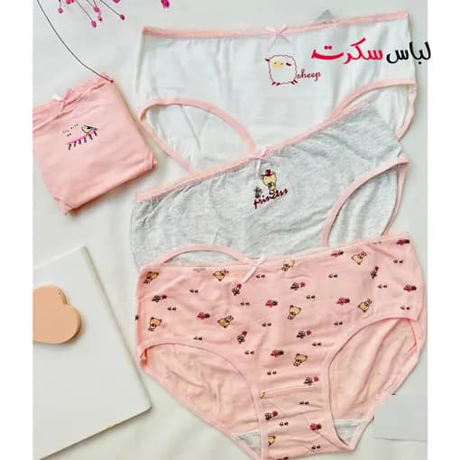 شورت نخی عروسکی بسته 3عددی ls0836 — تصویر ۳