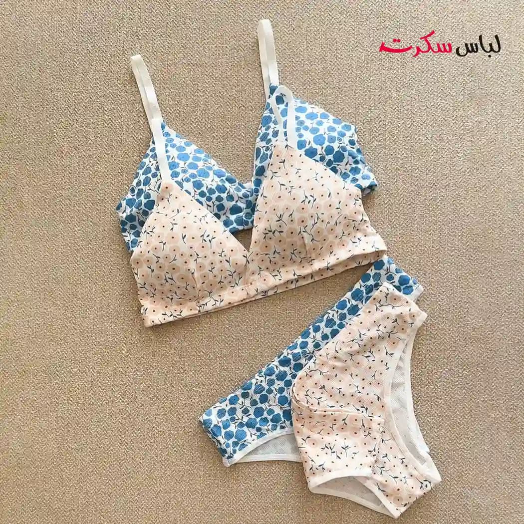 ست نیم تنه و شورت گلدار ls8118 — تصویر ۵