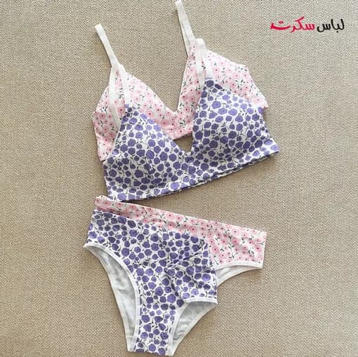ست نیم تنه و شورت گلدار ls8118 — تصویر ۳