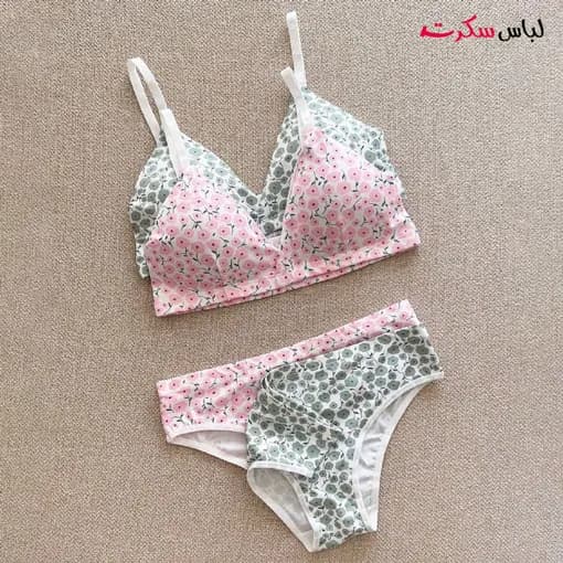 ست نیم تنه و شورت گلدار ls8118 — تصویر ۲