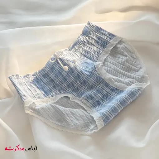 شورت نخی کبریتی زنانه بسته 2عددی ls7020 — تصویر ۳