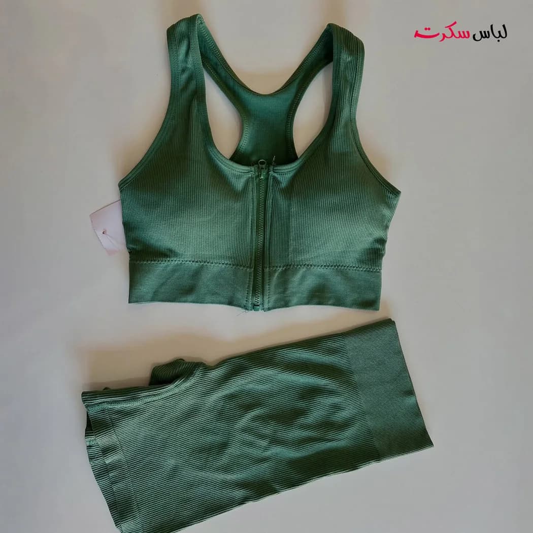نیم تنه شورت ورزشی زیپ دار اسپرت ls6830 — تصویر ۷