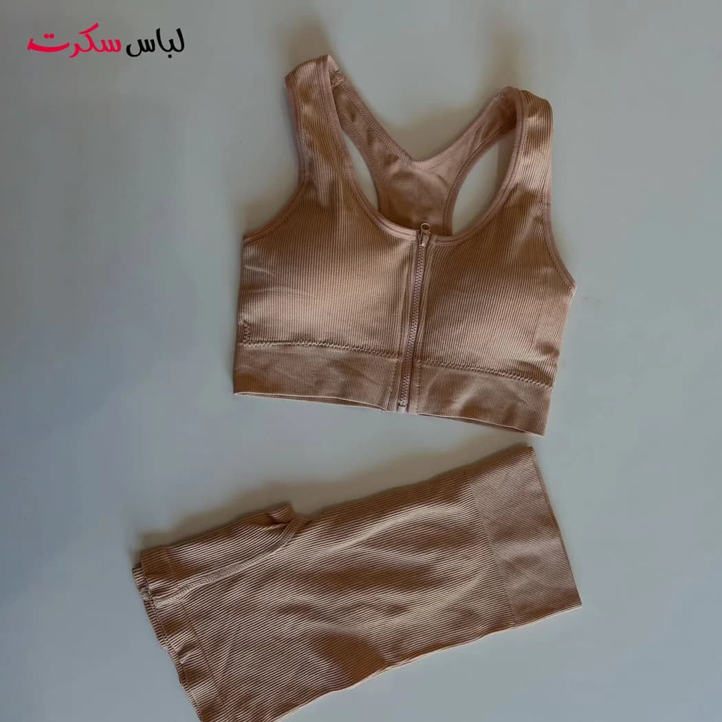 نیم تنه شورت ورزشی زیپ دار اسپرت ls6830 — تصویر ۵