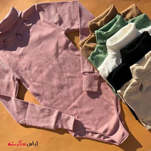 بادی یقه اسکی آستین بلند ls069