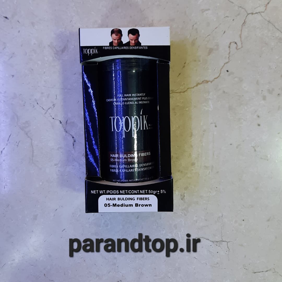 پودر پرپشت کننده موی سر تاپیک شماره 05 (حجم 50گرم)