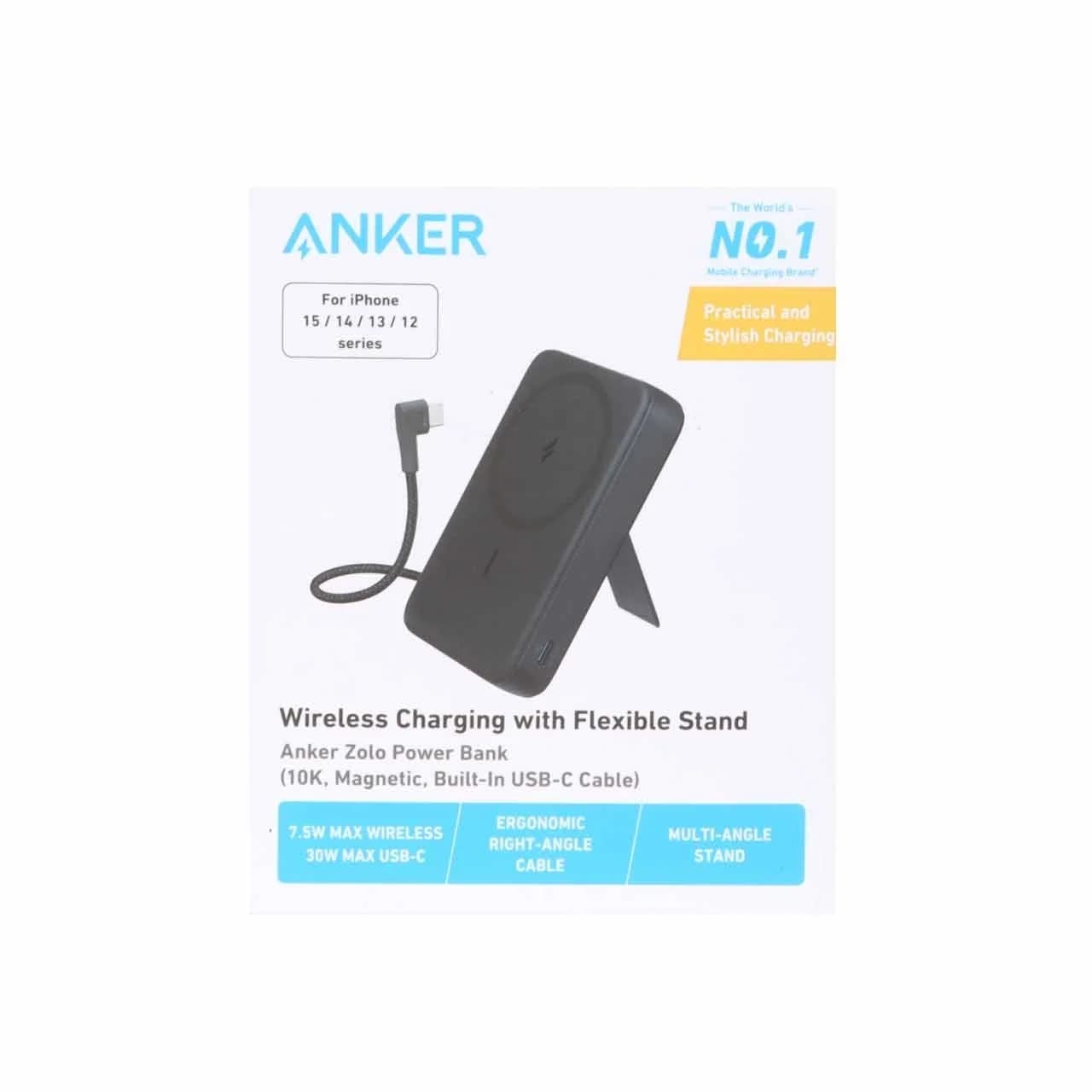پاور بانک فست شارژ ANKER 10000mAh مدل A1685H11 30W – مشکی (گارانتی شش ماهه شرکتی) — تصویر ۶