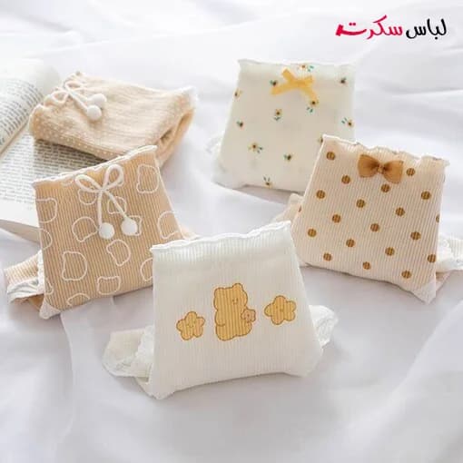 شورت عروسکی پنبه بسته 2عددی ls848 — تصویر ۶