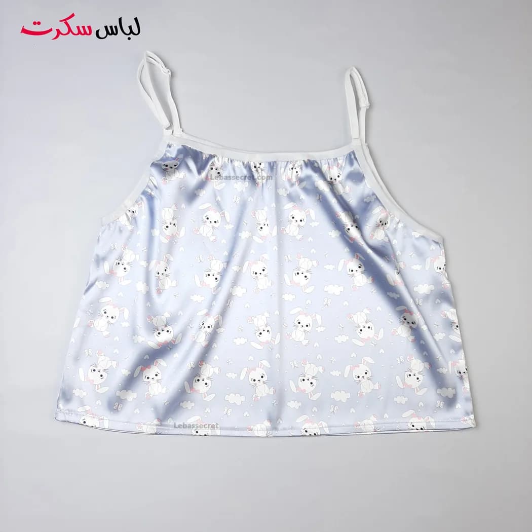 تاپ و شلوارک فانتزی ساتن lebassecret0822 — تصویر ۳