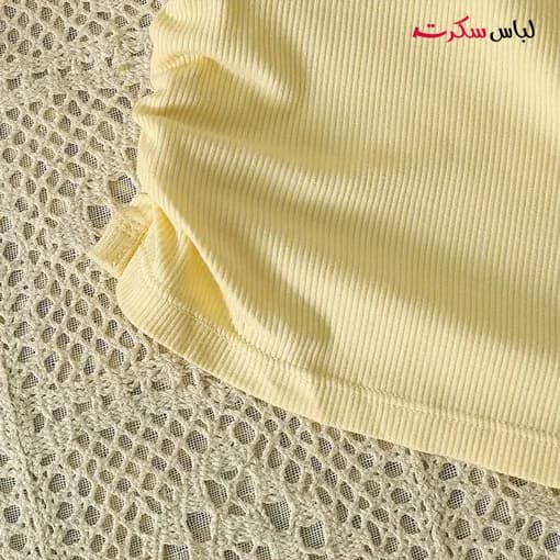 کراپ تاپ کبریتی کاپ دار ls2065 — تصویر ۸