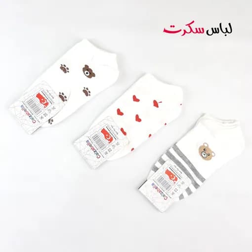 جوراب مچی زنانه عروسکی j074 — تصویر ۵