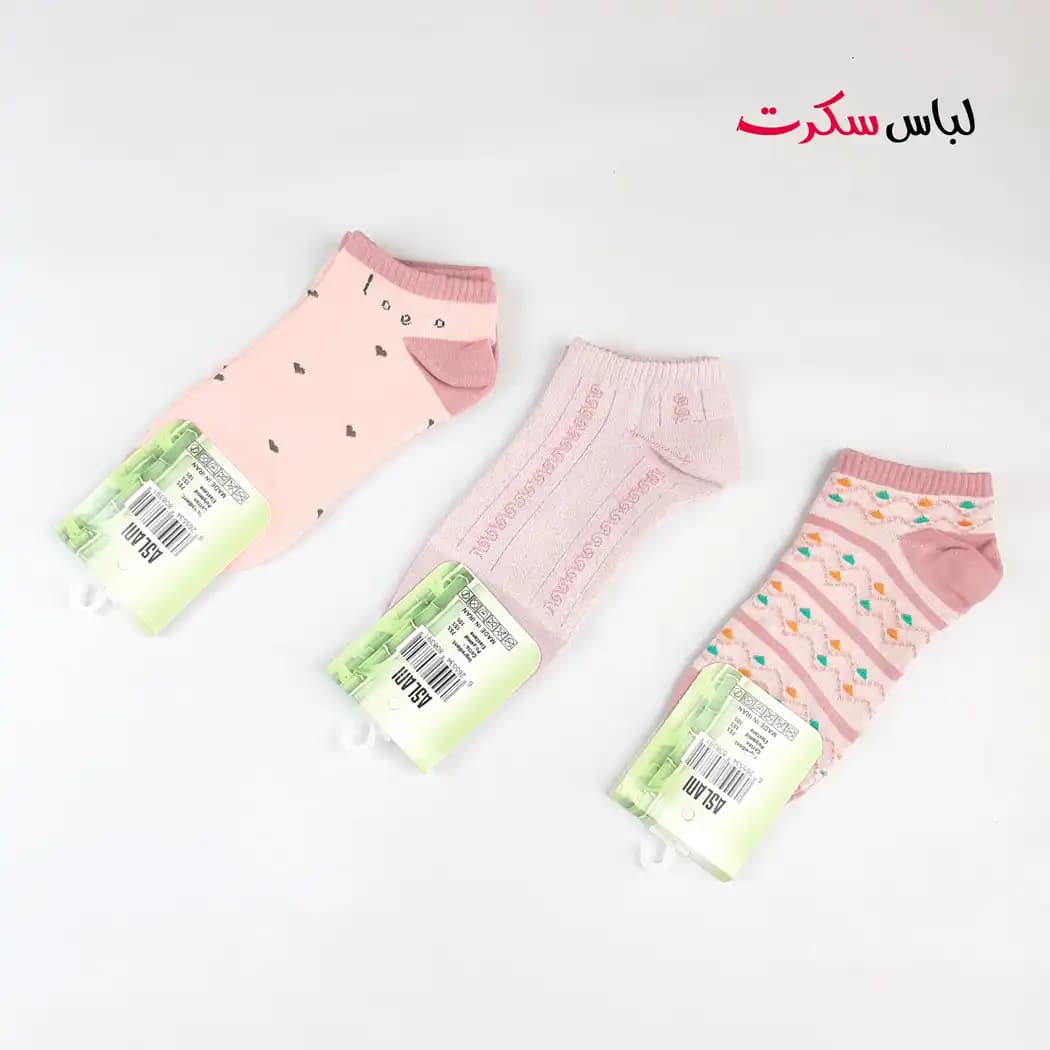 جوراب مچی طرحدار زنانه j071 — تصویر ۸