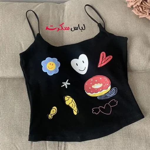 کراپ تاپ دخترانه فانتزی ls714 — تصویر ۱۱